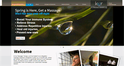 Desktop Screenshot of kurmassagetherapy.com